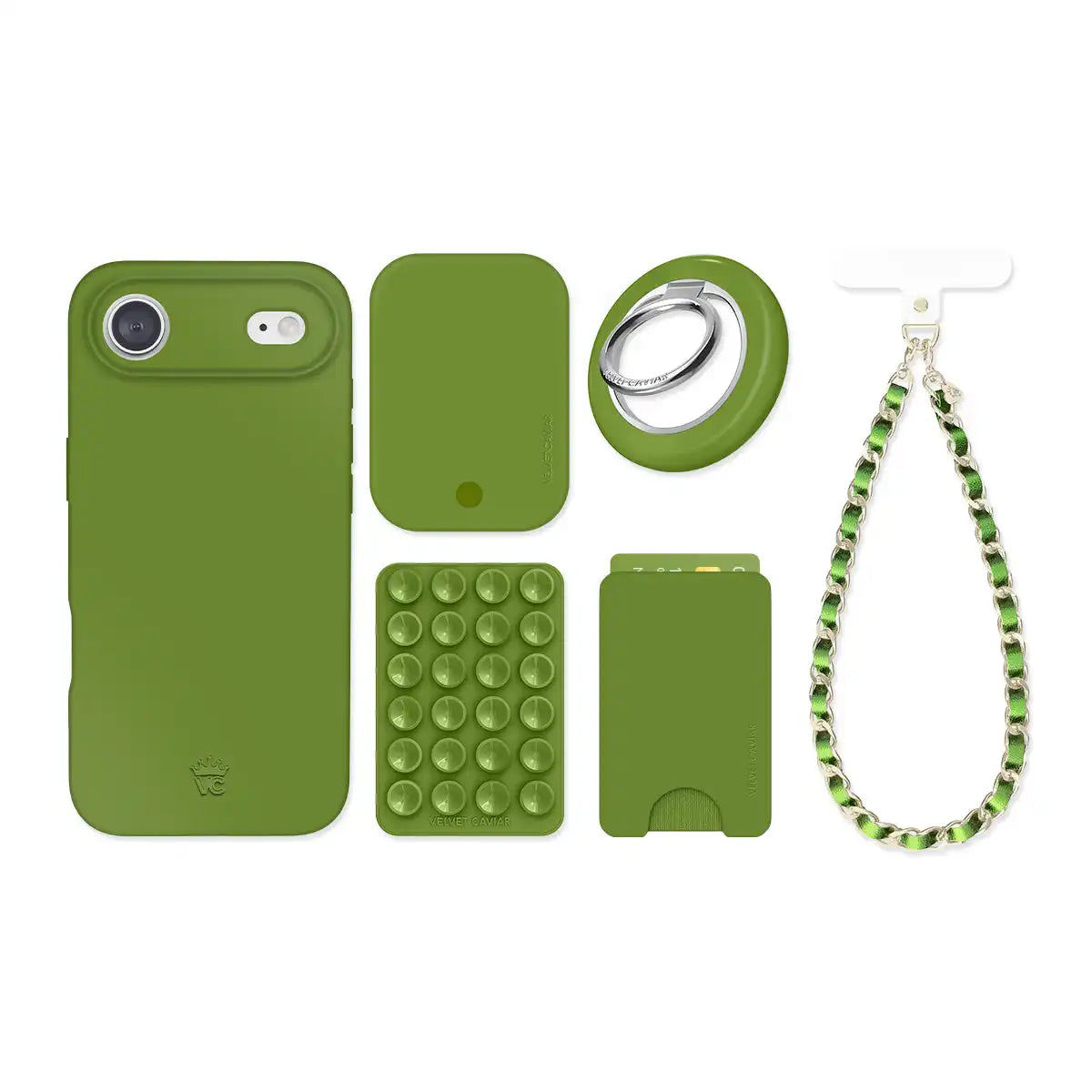 Matcha Green iPhone Bundle Set