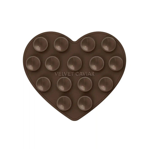 Espresso Brown Heart MagSafe MightyGrip