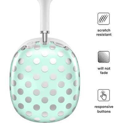 Mint Chrome Polka Dot AirPod Max Case