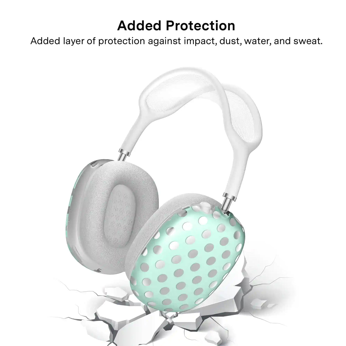 Mint Chrome Polka Dot AirPod Max Case