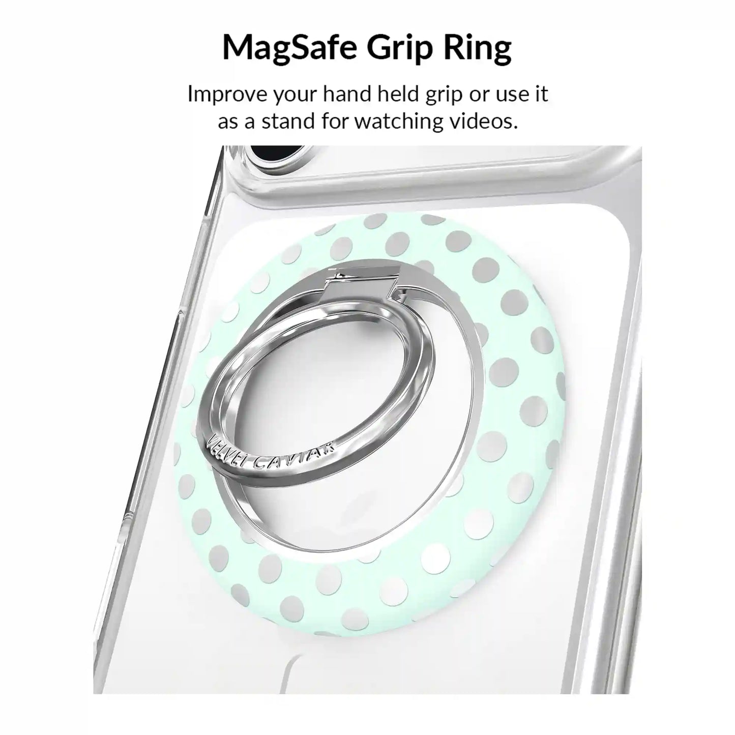 Mint Chrome Polka Dot iPhone Bundle Set