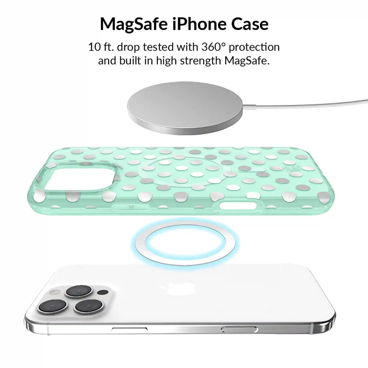 Mint Chrome Polka Dot iPhone Bundle Set