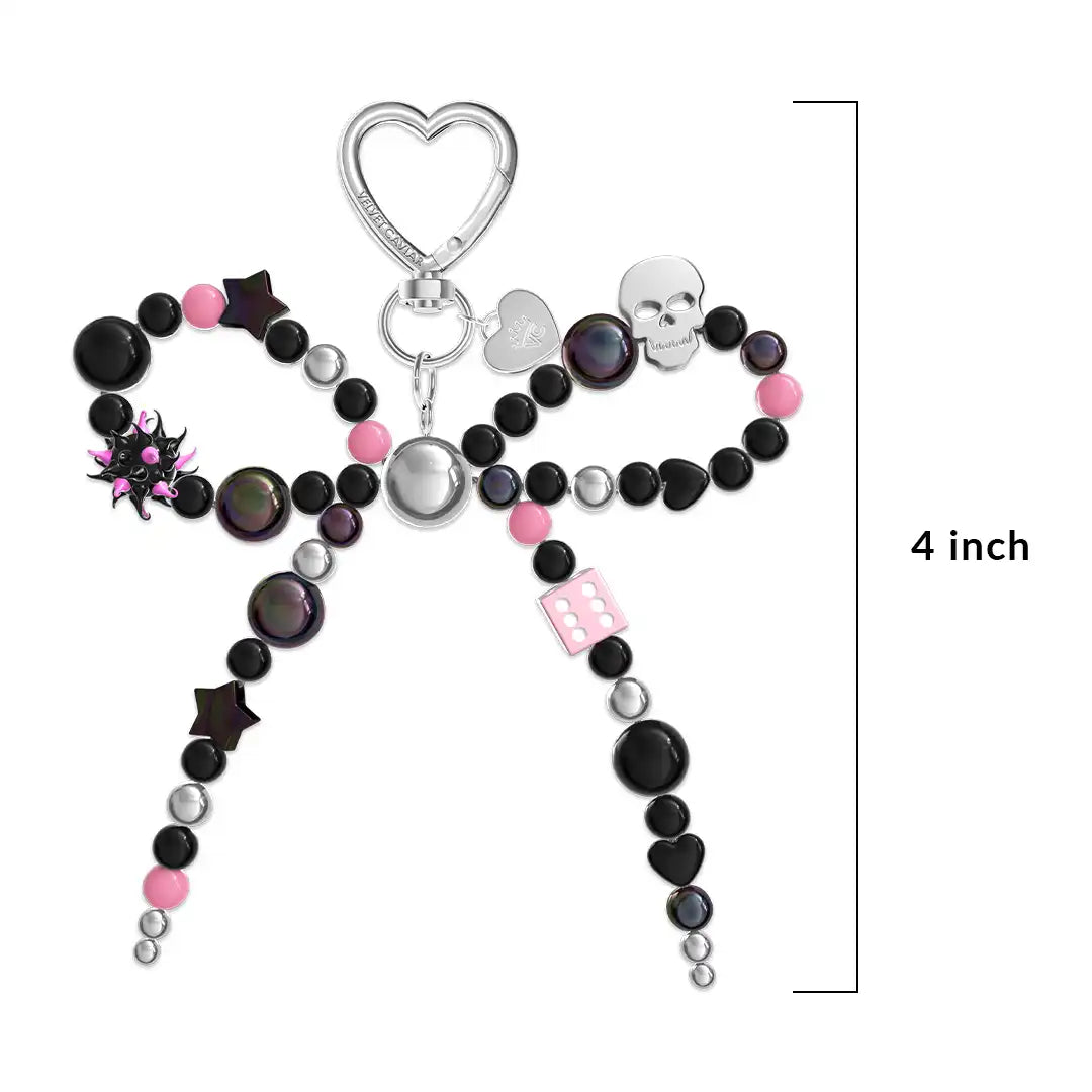 Gothic Bow Bag Charm