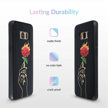 Neon Rose iPhone Case by Nessa