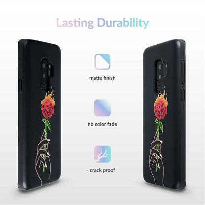 Neon Rose iPhone Case by Nessa