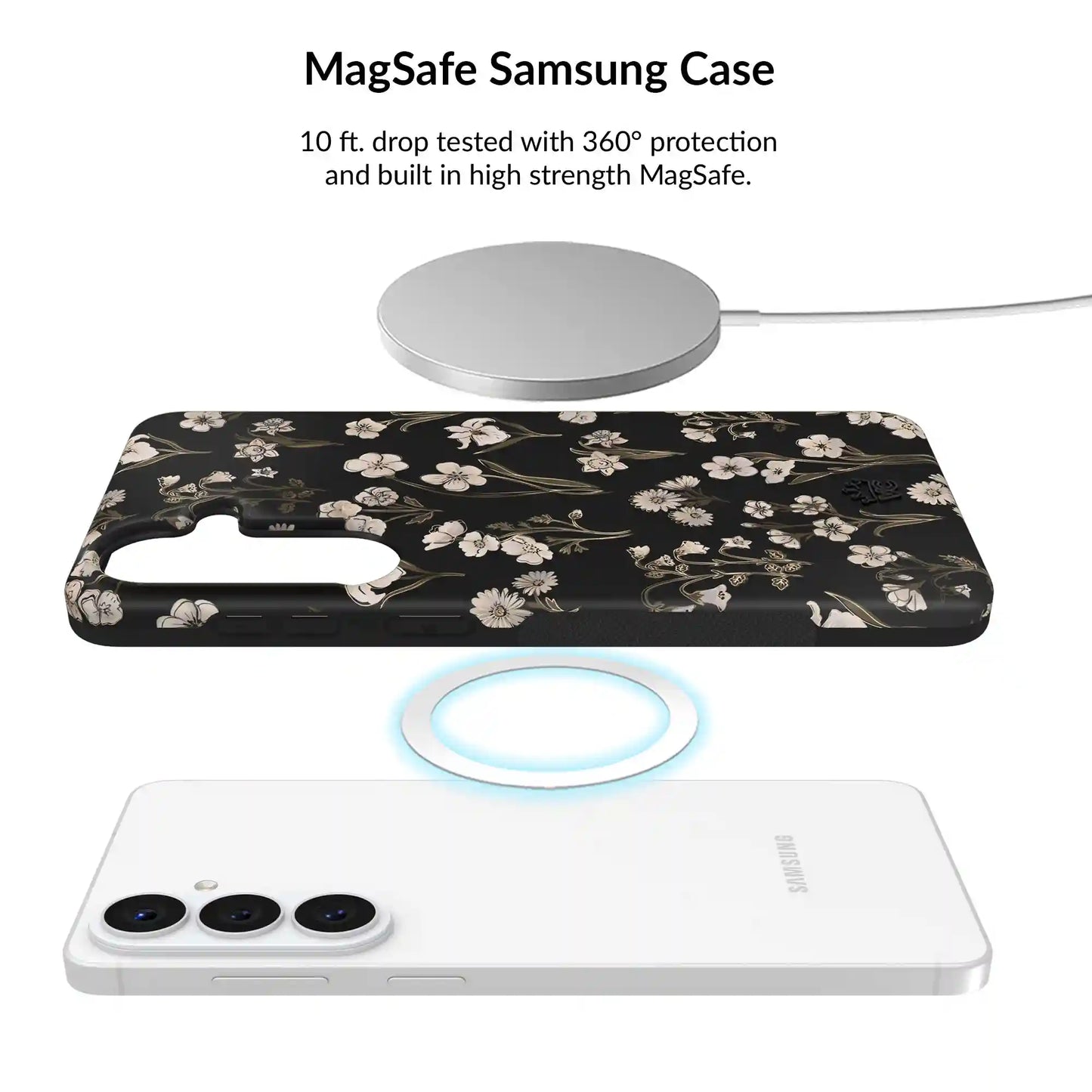 Nightbloom Gold Chrome Floral Samsung Bundle Set