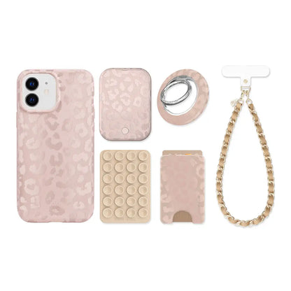 Nude Leopard iPhone Bundle Set