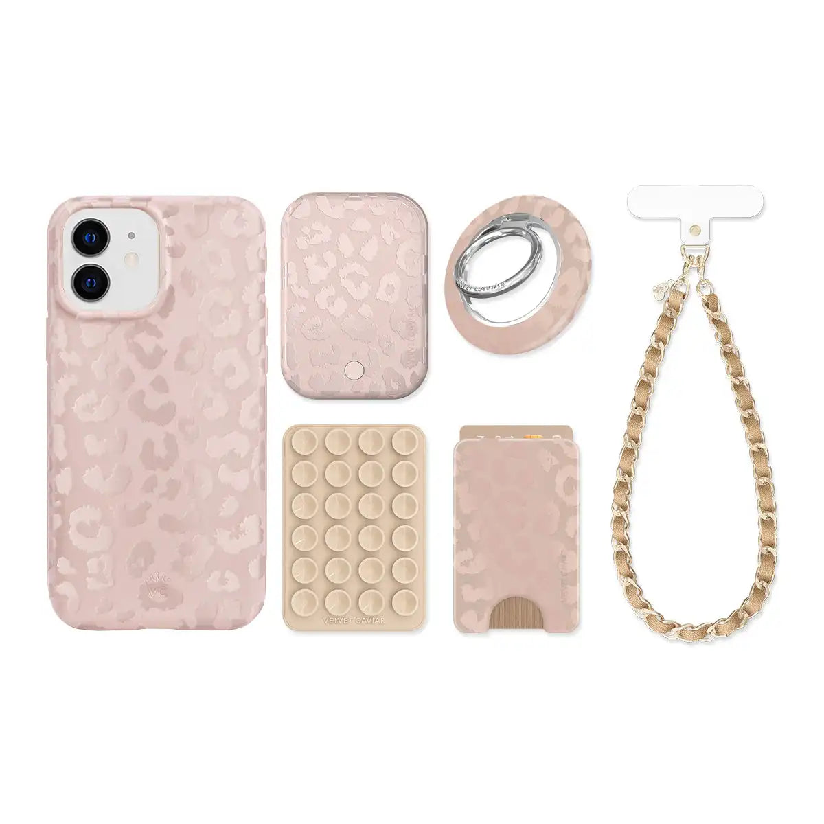 Nude Leopard iPhone Bundle Set