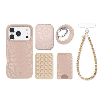 Nude Leopard iPhone Bundle Set