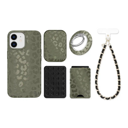 Olive Leopard iPhone Bundle Set