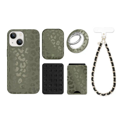 Olive Leopard iPhone Bundle Set