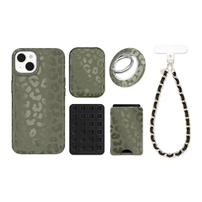 Olive Leopard iPhone Bundle Set