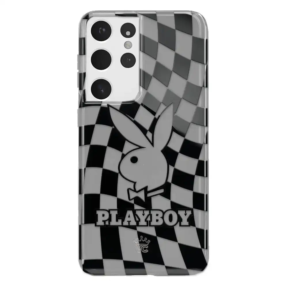 Playboy Checkmate Clear Samsung Case