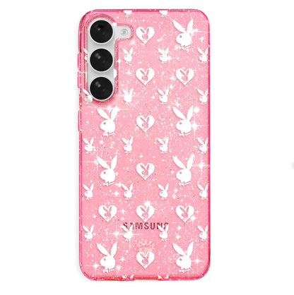 Playboy Pink Bunny Glitter Samsung Case