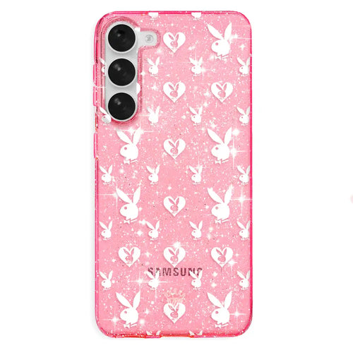 Playboy Pink Bunny Glitter Samsung Case