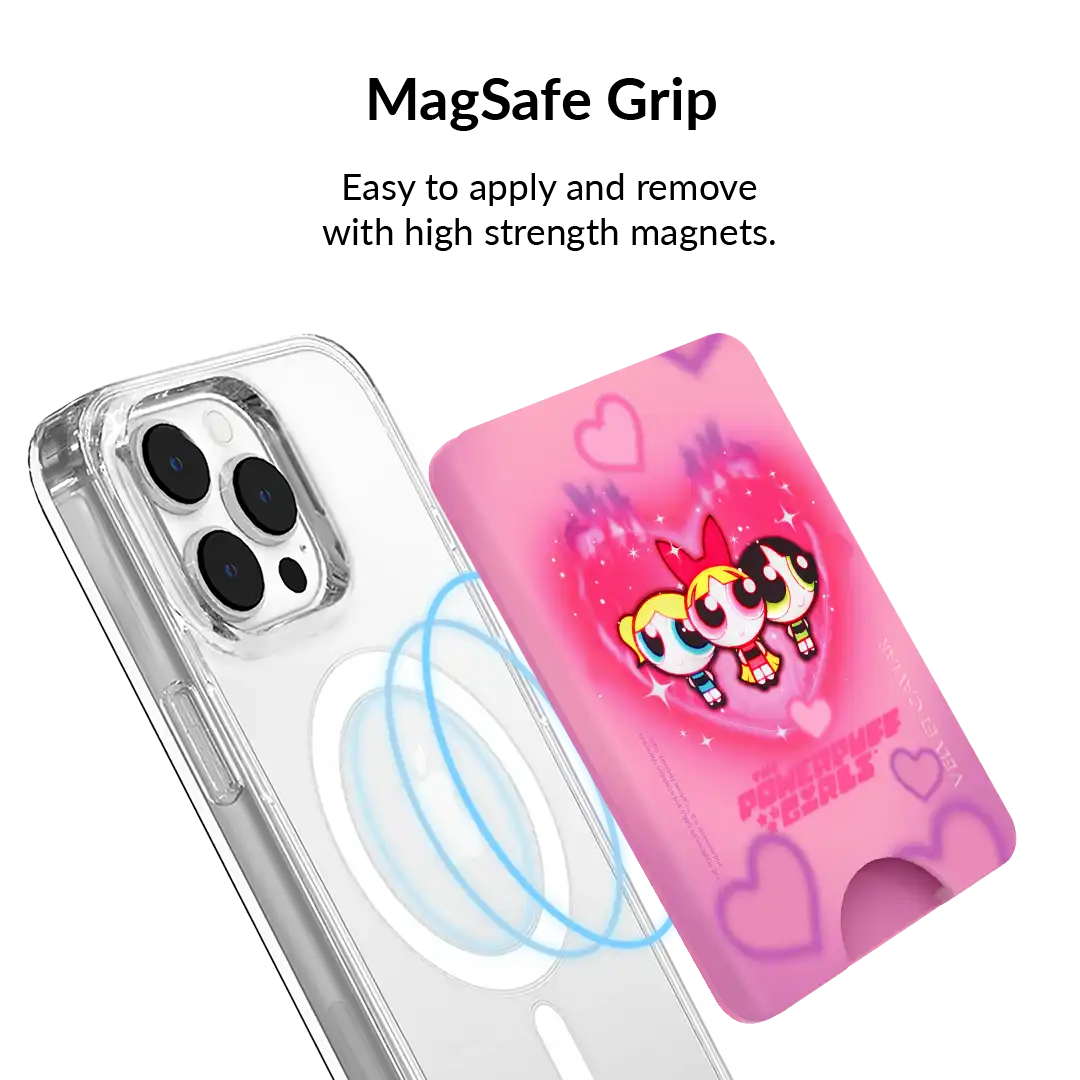 The Powerpuff Girls Airbrush Hearts MagSafe Wallet