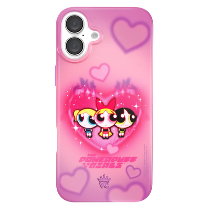 The Powerpuff Girls Airbrush Hearts iPhone Case