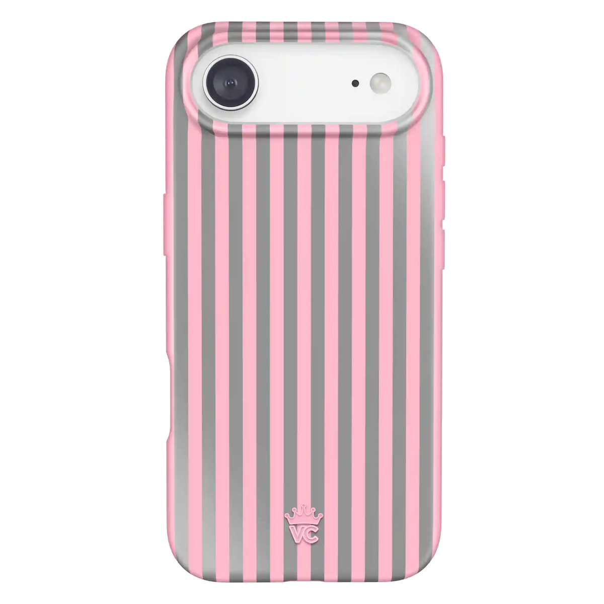 Pink Chrome Stripes iPhone Case