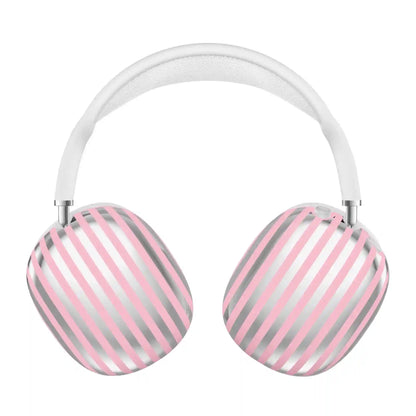 Pink Chrome Stripes AirPod Max Case