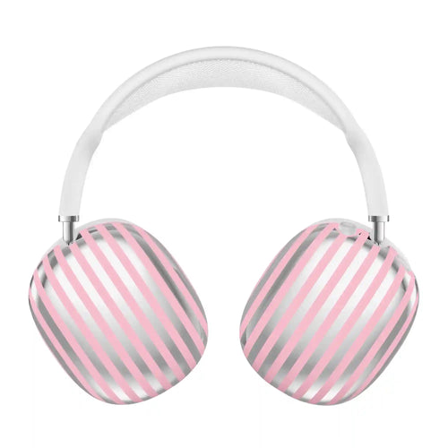 Pink Chrome Stripes AirPod Max Case