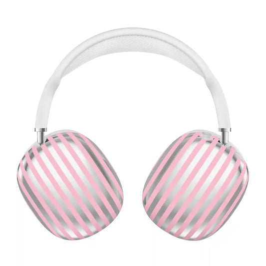 Pink Chrome Stripes AirPod Max Case