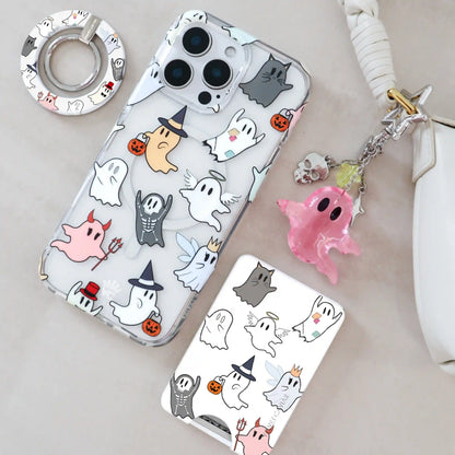 Pink Ghosted Bag Charm