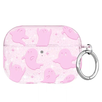 Ghosted Pink Glitter AirPod Case