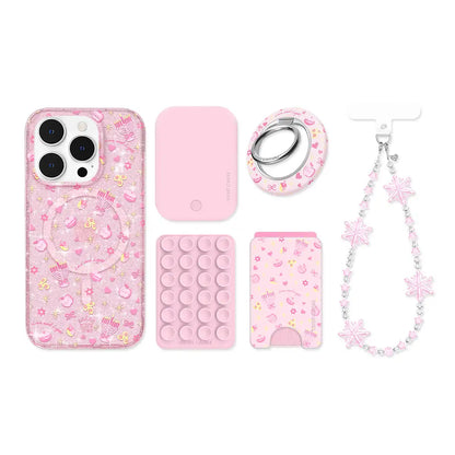 Pink Hanukkah Glitter iPhone Bundle