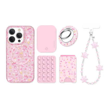 Pink Hanukkah Glitter iPhone Bundle