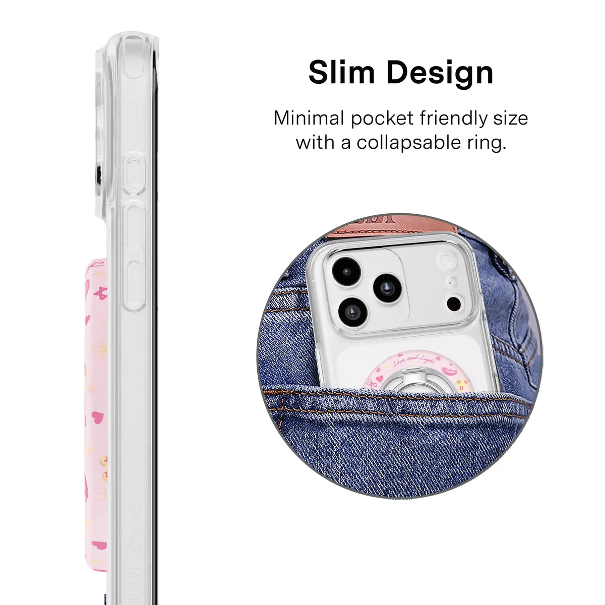 Pink Hanukkah MagSafe Grip Ring