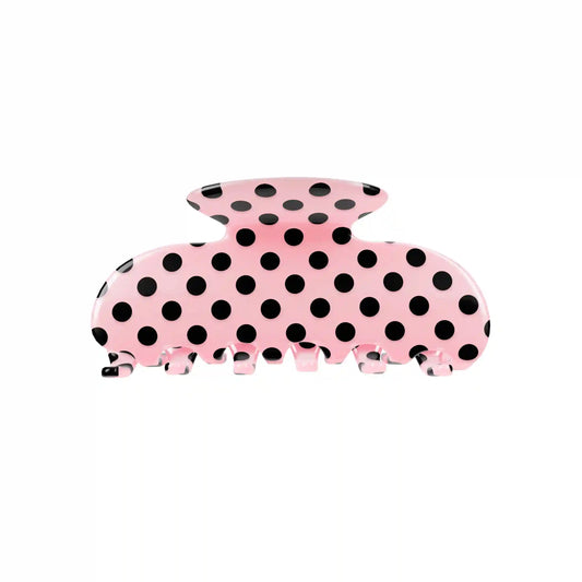 Princess Pink Polkadot Hair Clip