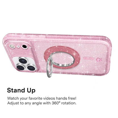 Pink Stardust Glitter MagSafe Grip Ring