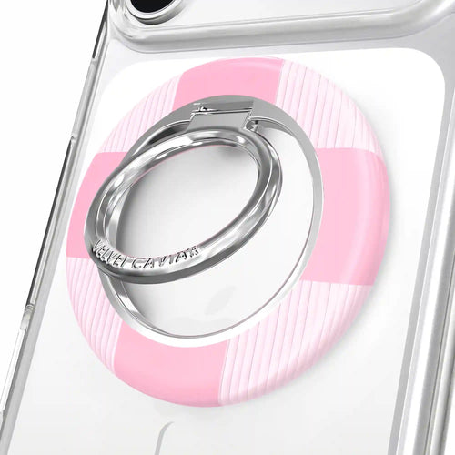 Pink Vibe Checkered MagSafe Grip Ring