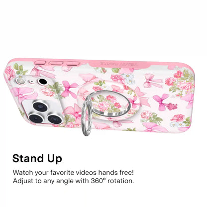 Posie Pink Bow MagSafe Grip Ring