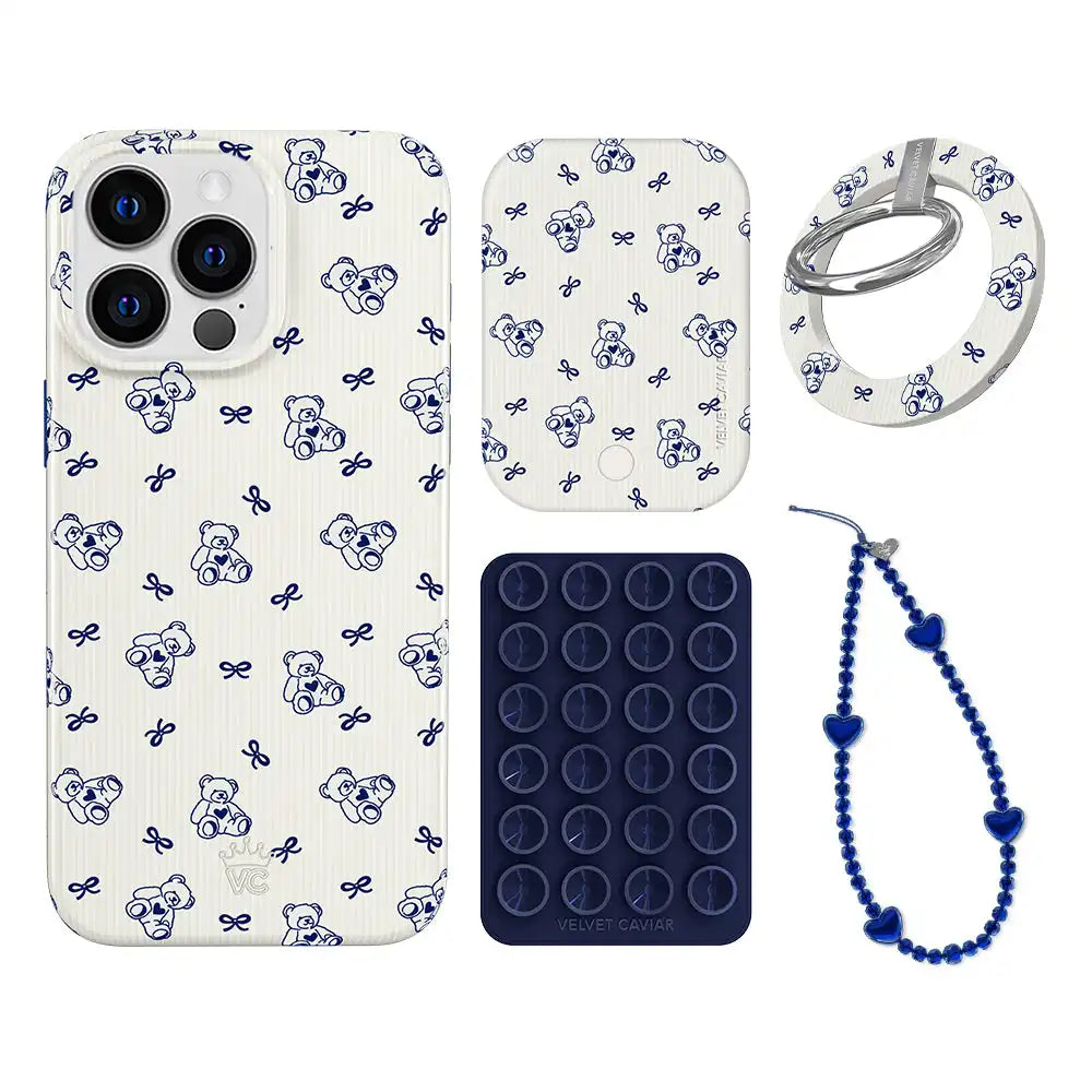 Preppy Teddy iPhone Bundle Set - Grip