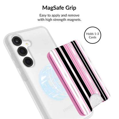 Pretty Punk Stripes Glitter Samsung Bundle Set