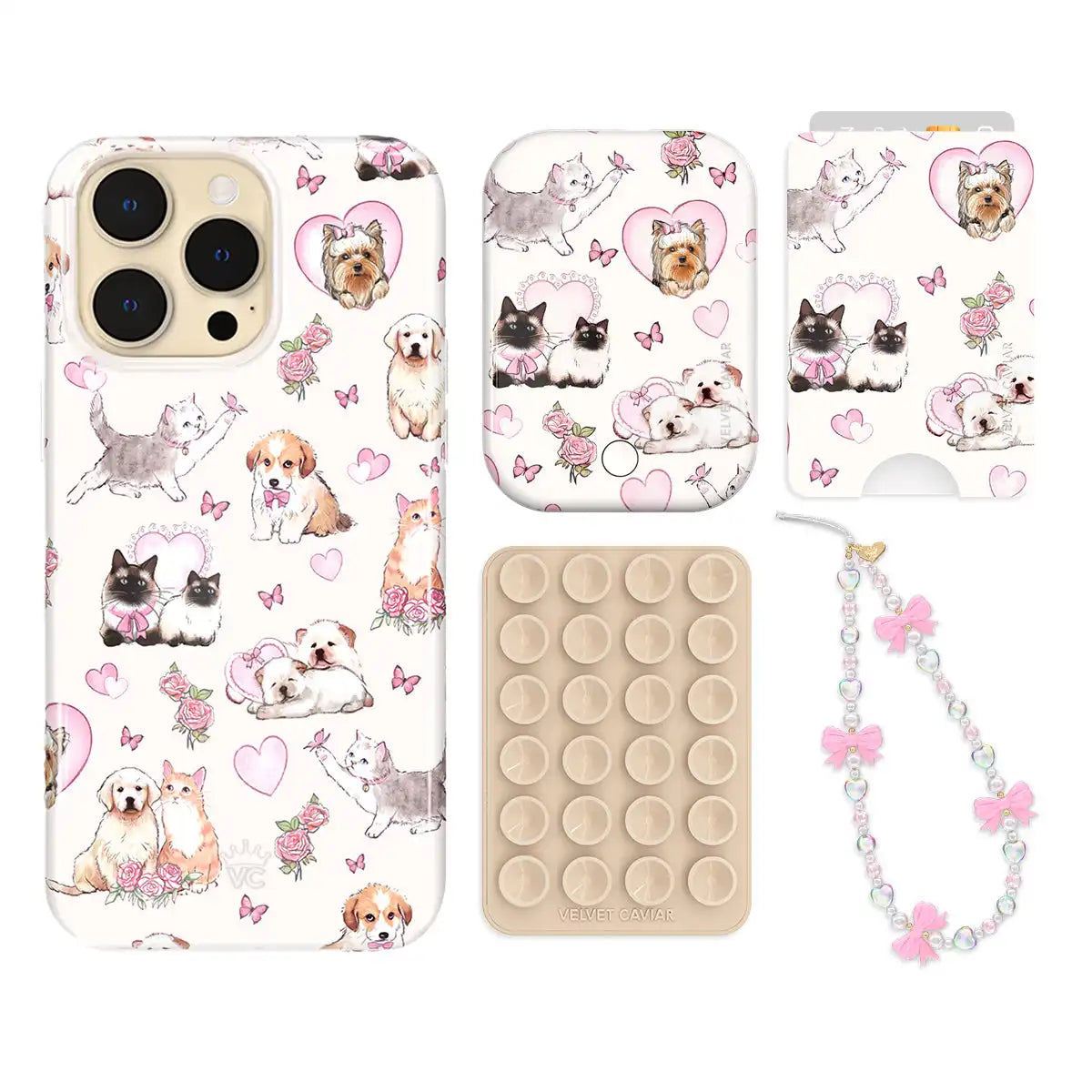 Puppies and Kittens iPhone Bundle Set - Wallet