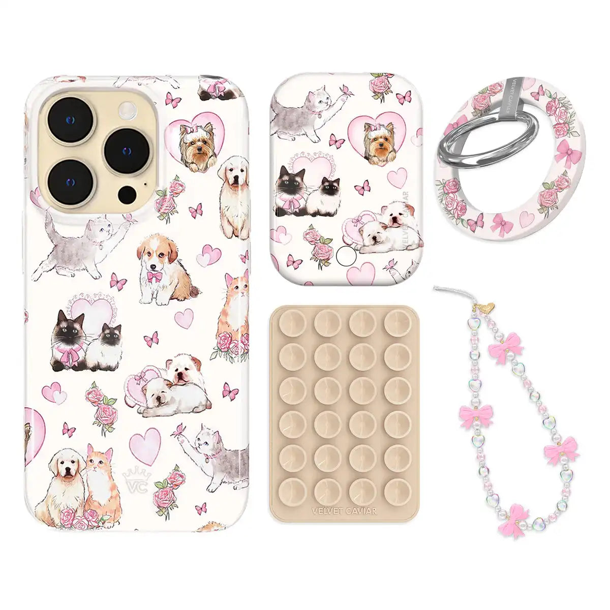Puppies and Kittens iPhone Bundle Set - Grip