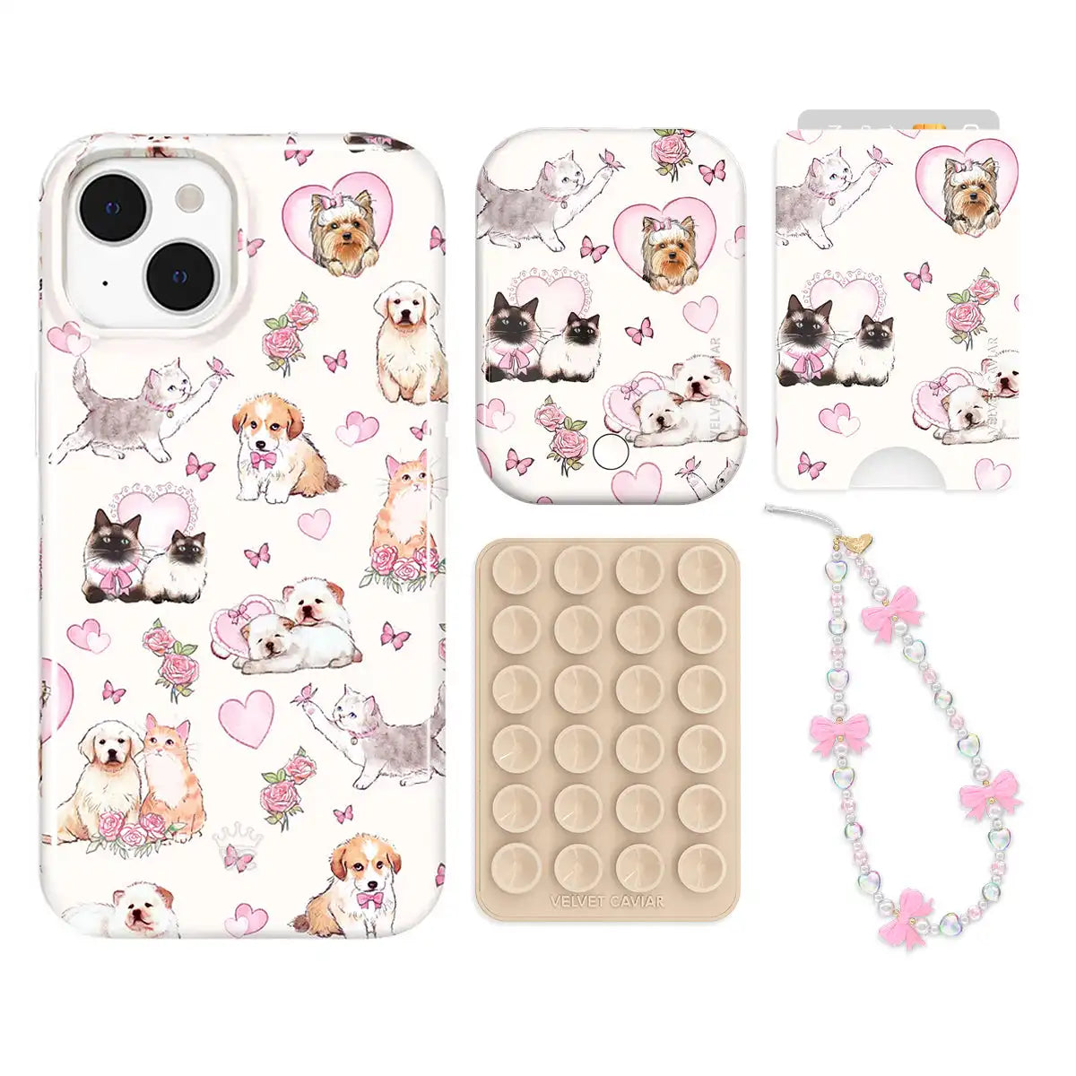 Puppies and Kittens iPhone Bundle Set - Wallet