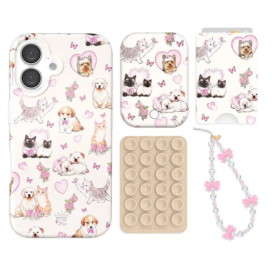 Puppies and Kittens iPhone Bundle Set - Wallet