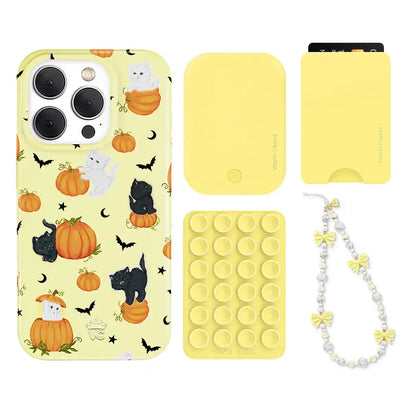 Purrfect Pumpkins iPhone Bundle Set - Wallet