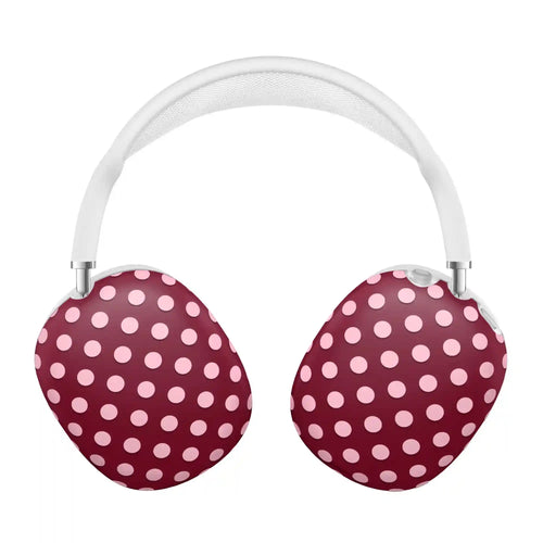 Raspberry Polka Dots AirPod Max Case