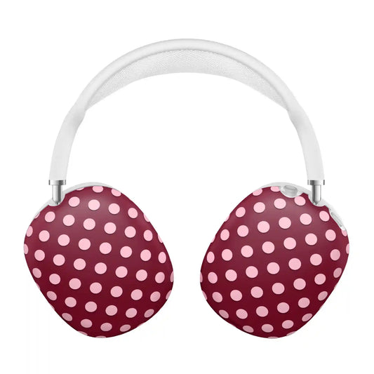 Raspberry Polka Dots AirPod Max Case