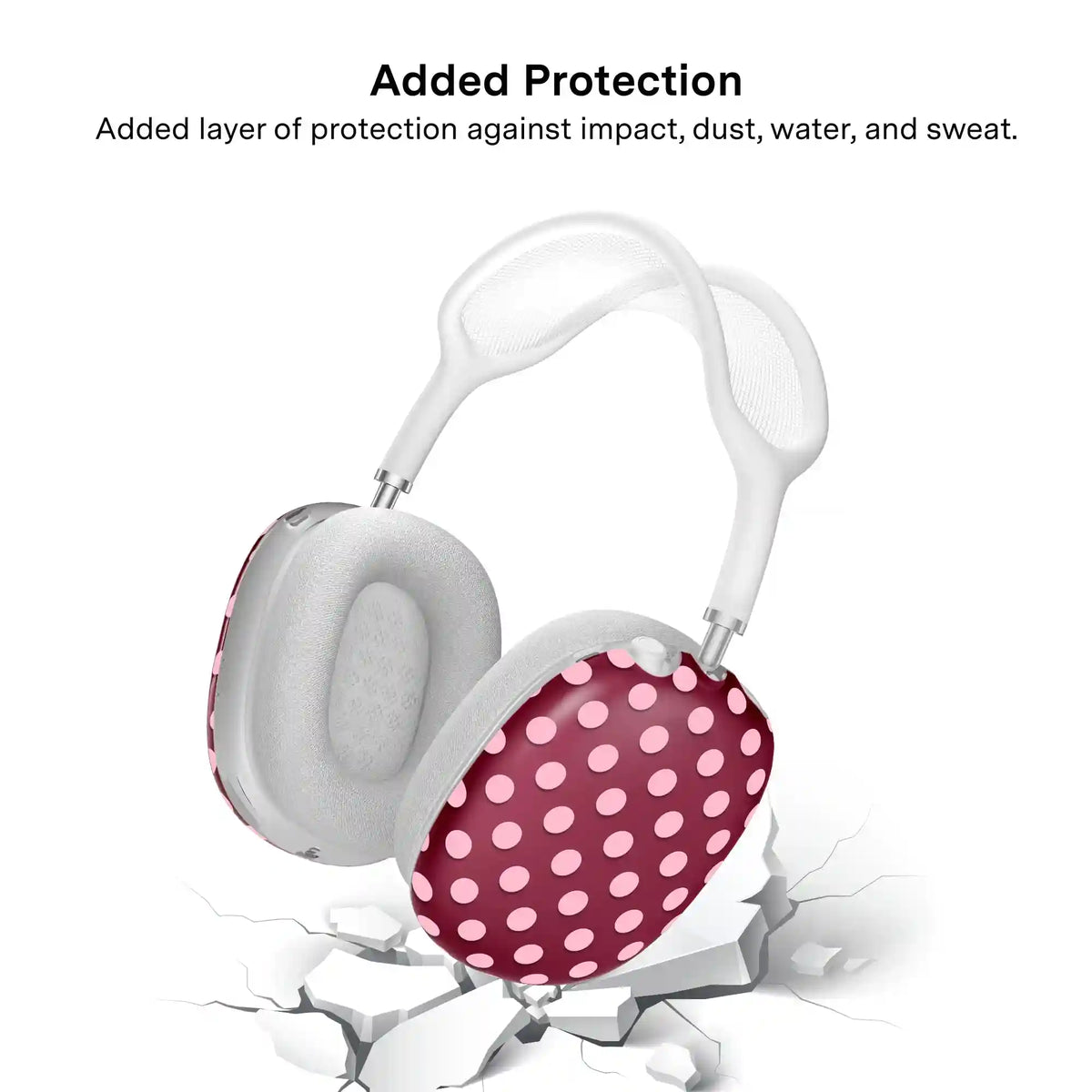Raspberry Polka Dots AirPod Max Case