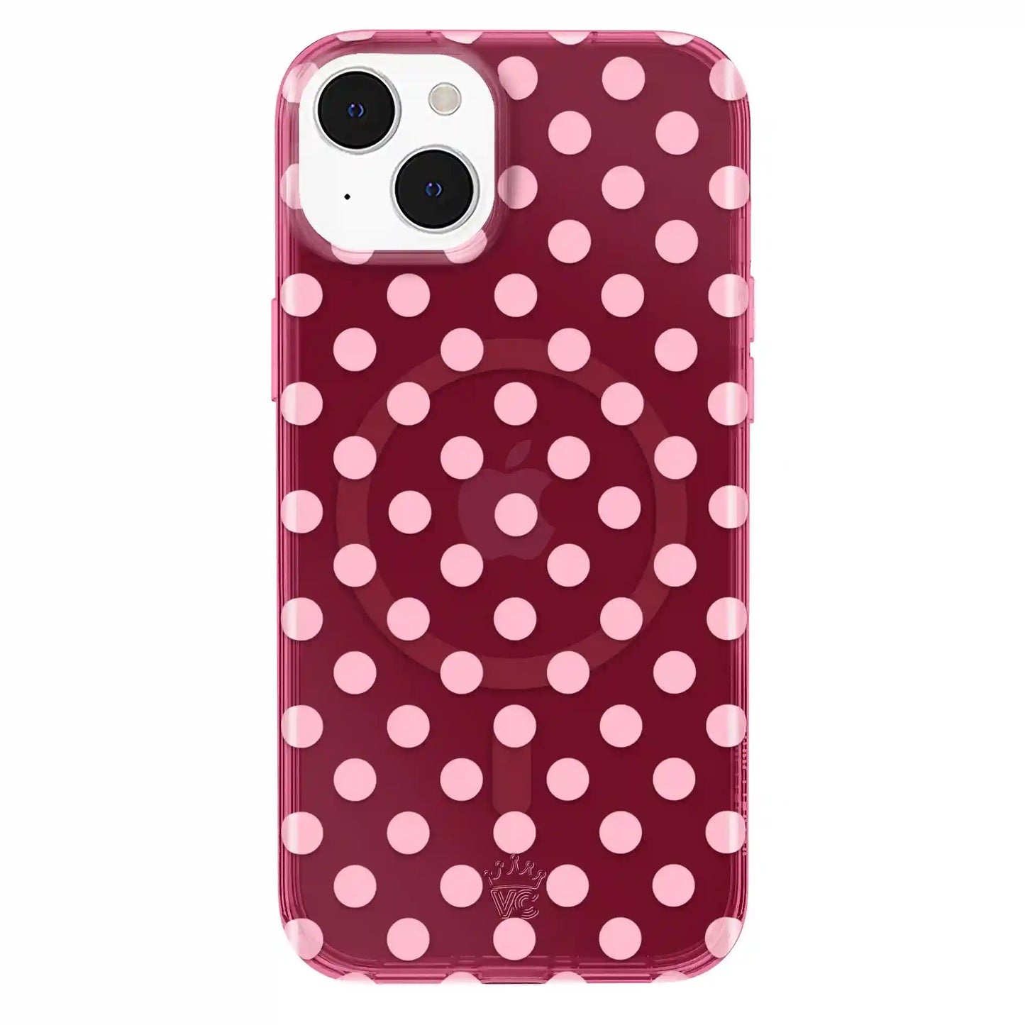 Raspberry Polka Dot iPhone Case