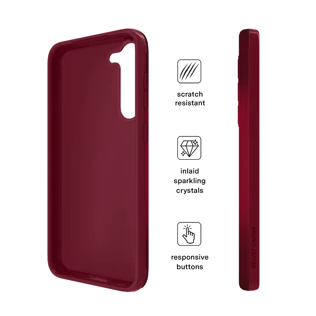 Black Cherry Crystal Samsung Case