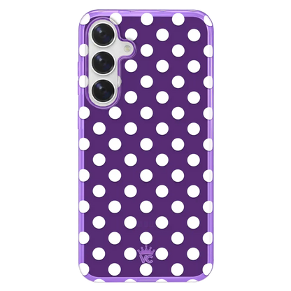 Violet Glow Polka Dot Samsung Case