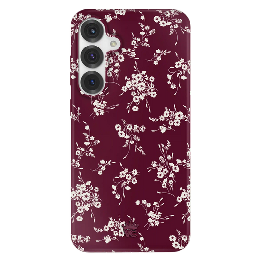 French Burgundy Floral Samsung Case