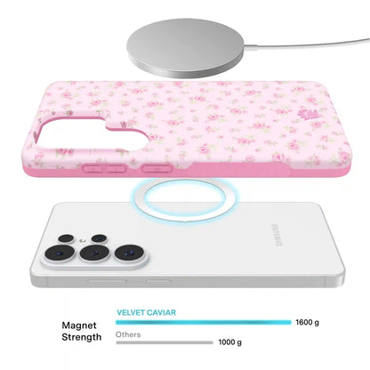 Dainty Pink Floral Samsung Case
