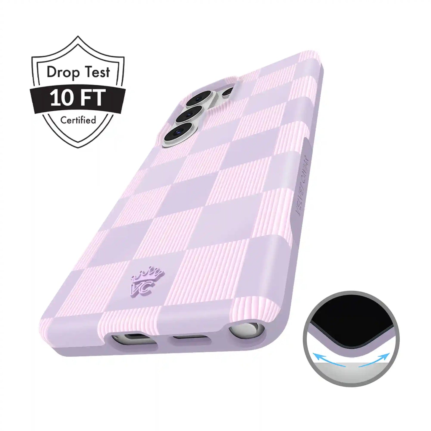 Lilac Vibe Checkered Samsung Case